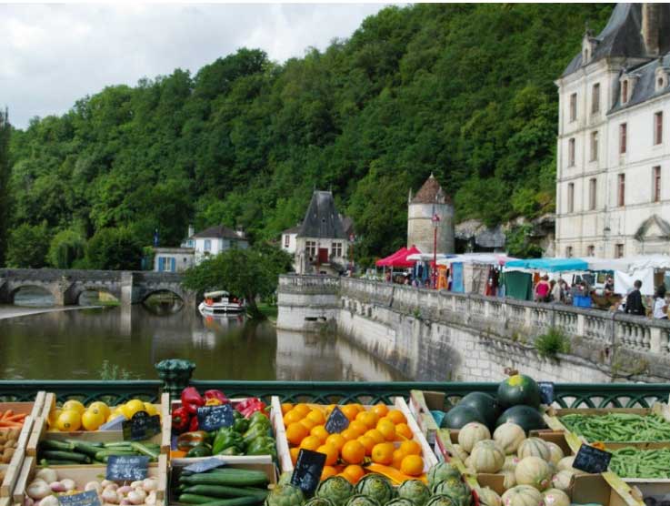 Marché traditionnel à Brantôme – Tous les vendredis